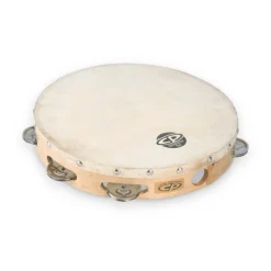 LP CP 10" Tambourine With Head Single Row