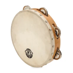 LP CP 8" Tambourine With Head Single Row