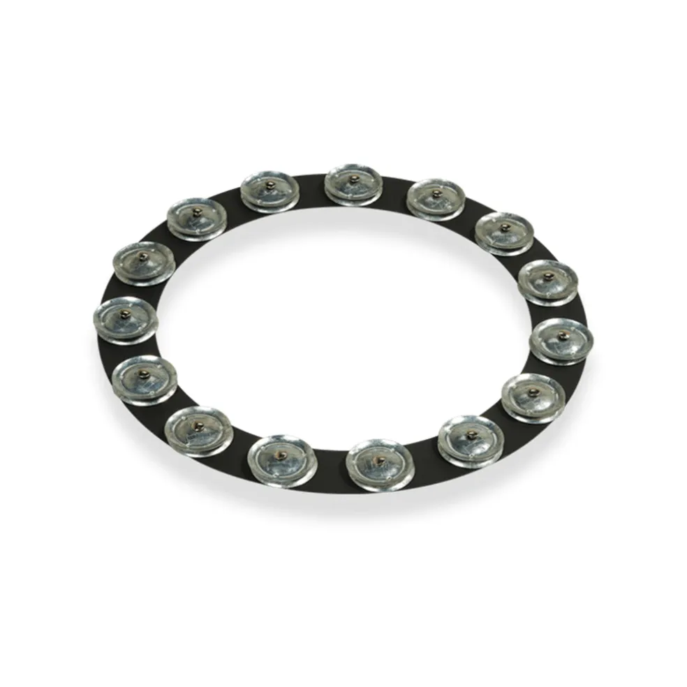 LP 14" Tambo-Ring - Black Sand with Galvanised Steel Jingles