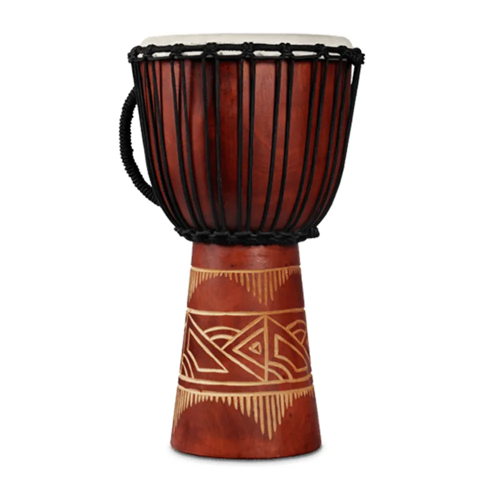 LP World Beat Wood Art Medium Djembe Red