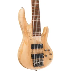 LTD B-Series B-206SM 6 String Bass Guitar Natural Satin