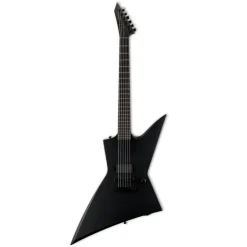 LTD EX Black Metal Electric Guitar - Black Satin