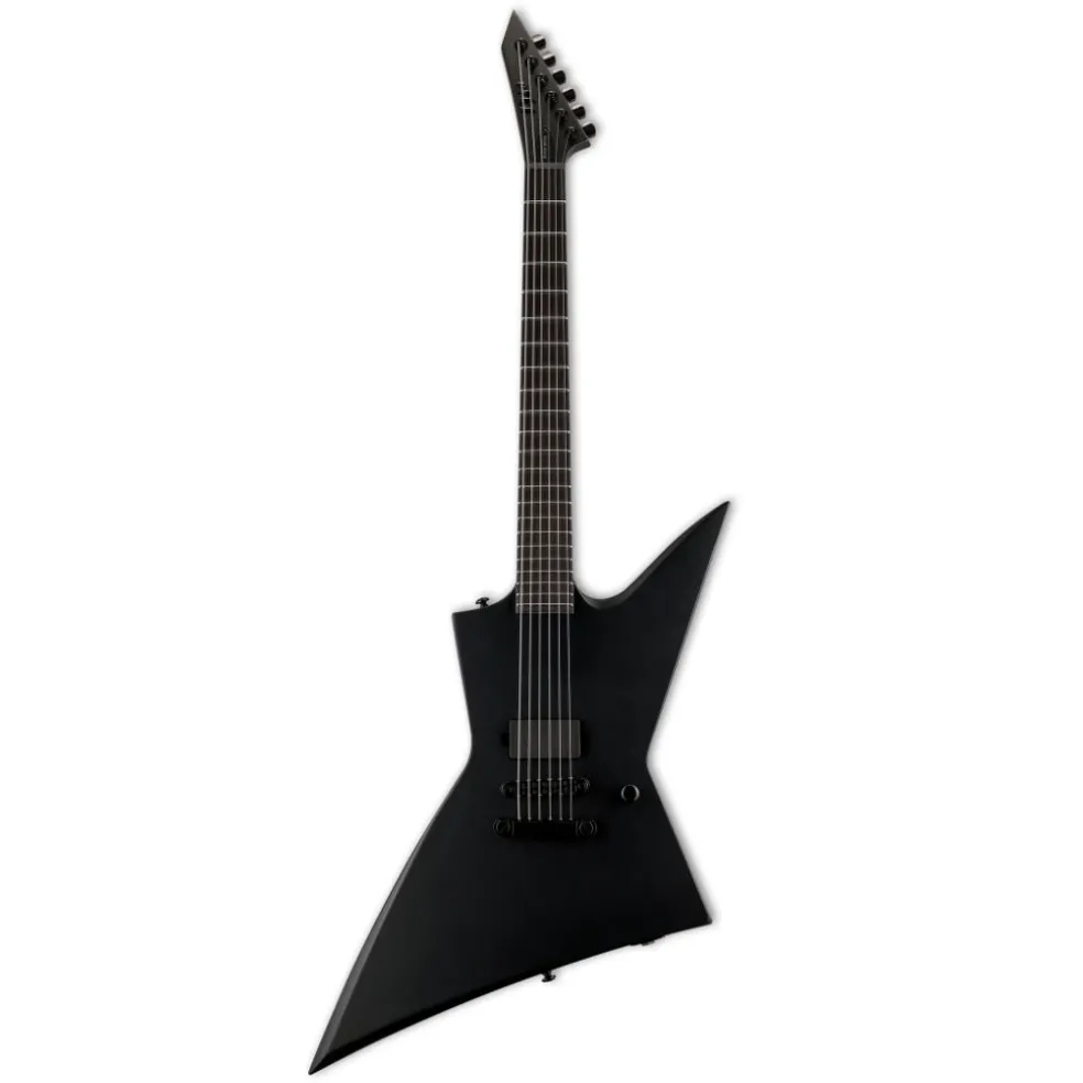 LTD EX Black Metal Electric Guitar - Black Satin