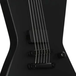 LTD EX Black Metal Electric Guitar - Black Satin