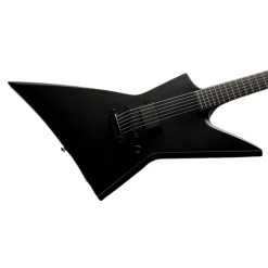 LTD EX Black Metal Electric Guitar - Black Satin