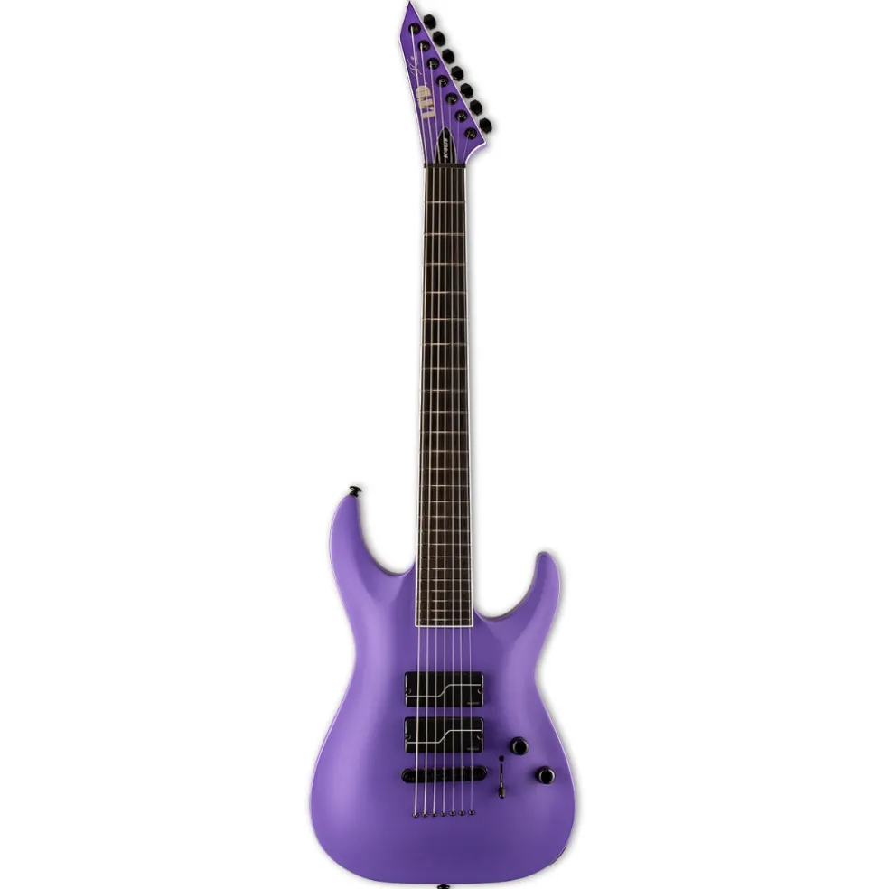 LTD Stephen Carpenter SC-607 Baritone Electric Guitar - Purple Satin