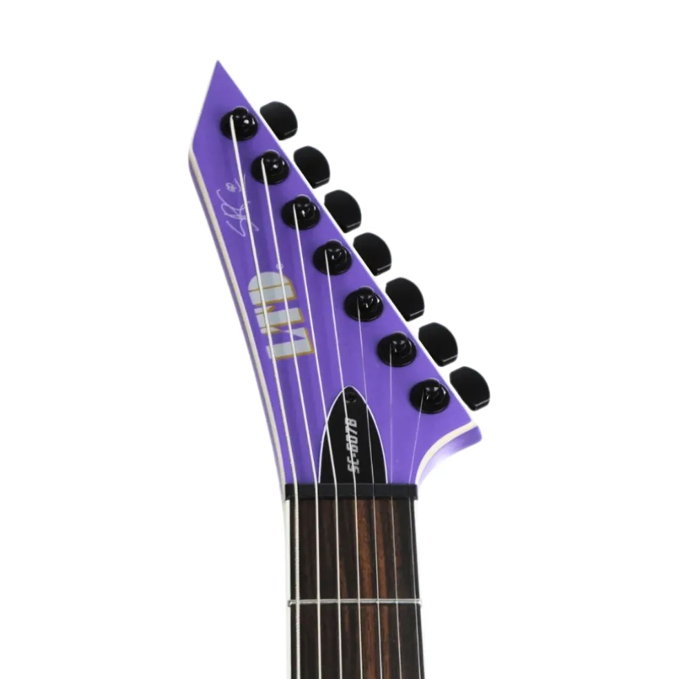 LTD Stephen Carpenter SC-607 Baritone Electric Guitar - Purple Satin