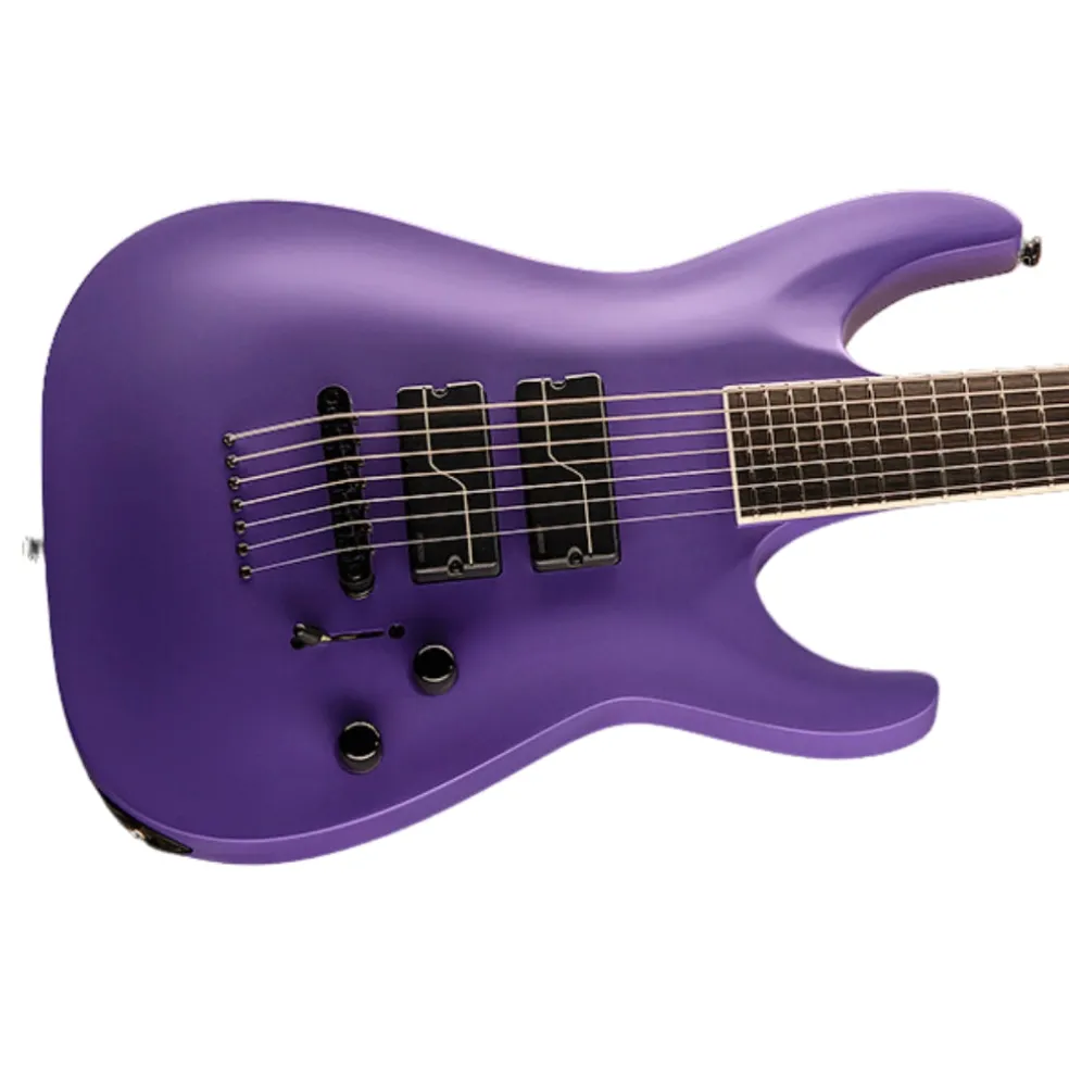 LTD Stephen Carpenter SC-607 Baritone Electric Guitar - Purple Satin