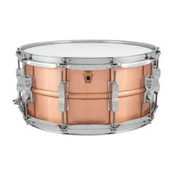 Ludwig Acro Brushed Copper Snare Drum - 14" x 6.5"