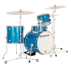 Ludwig Breakbeats 4-Piece Shell Pack - Blue Sparkle