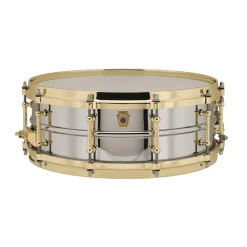 Ludwig Chrome Over Brass Millennium Snare Drum with Tube Lugs - 14"x5"