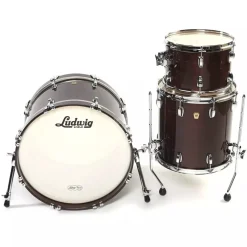 Ludwig Classic Maple 20" Downbeat 3-Piece Shell Pack - Mahogany Stain