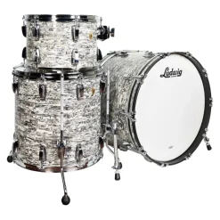 Ludwig Classic Maple 22" FAB White Abalone 3 Piece Shell Pack