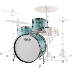 Ludwig Classic Maple 22" FAB 3-Piece Shell Pack - Turquoise Glitter