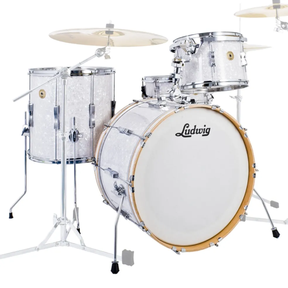 Ludwig Continental Club Fab Plus Shell Pack - White Marine Pearl
