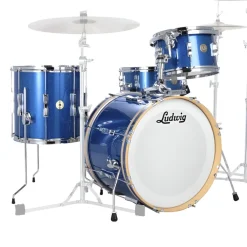 Ludwig Continental Club Fab Plus Shell Pack - Blue Sparkle