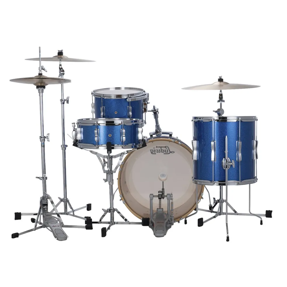 Ludwig Continental Club 20" Downbeat Plus 4-Piece Shell Pack - Blue Sparkle