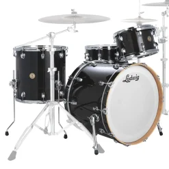 Ludwig Continental 22" 4pc Shell Pack - Black Lacquer