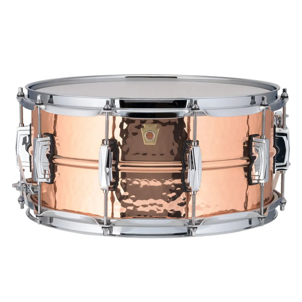Ludwig Copper Phonic Snare Drum - 14"x6.5" - Hammered Shell
