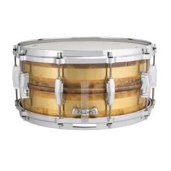 Ludwig LB464RS Supraphonic Raw Brass Striped 14X6.5 Snare Drum