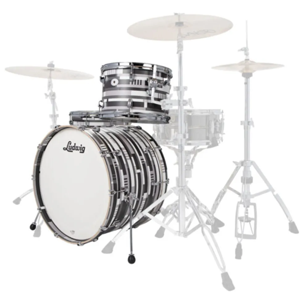 Ludwig Neusonic 22" 3 Piece Shell Pack - Digital Black Oyster