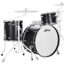 Ludwig Neusonic 20" 3 Piece Downbeat Shell Pack in Black Velvet