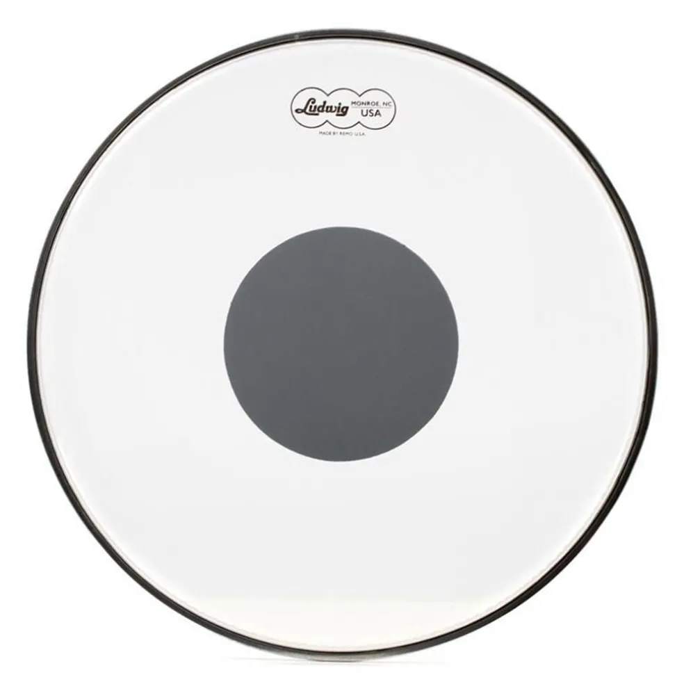 Ludwig 13" Clear Ambassador Silver Dot