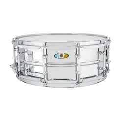 Ludwig Supralite Steel Snare 5.5" X 14" with P88i Throw Off