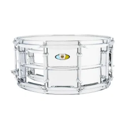 Ludwig Supralite Steel Snare 6.5" X 14" with P88i Throw Off