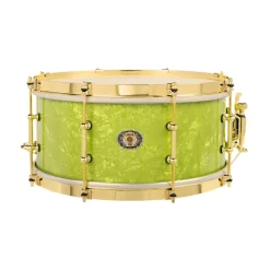 Ludwig 110th Anniversary Classic Maple SNARE - Emerald Green Ripple with Brass HW
