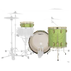 Ludwig 110th Anniversary Classic Maple KIT - Emerald Green Ripple with Brass HW - 13, 16, 22