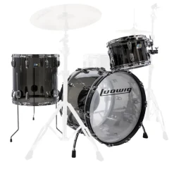Ludwig Vistalite 3 Piece FAB Shell Pack Smoke