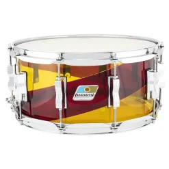 Ludwig Vistalite 50th Anniversary 6.5" x 14" Snare Drum - Red Yellow