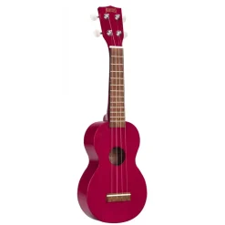 Mahalo Kahiko Soprano Ukulele - Trans Red