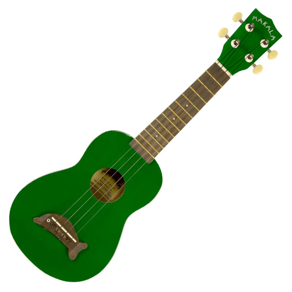 Makala Soprano Ukulele Dolphin Bridge - Green
