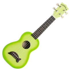 Makala Soprano Ukulele Dolphin Bridge - Greenburst