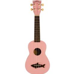 Makala Soprano Ukulele Dolphin Bridge - Solid Gloss Pink