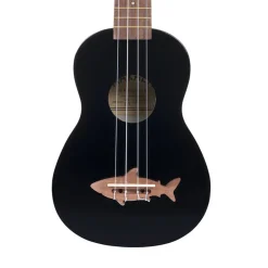 Makala Soprano Ukulele Shark Bridge - Black Tip