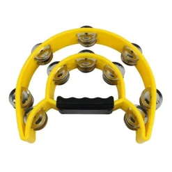 Mano Cutaway Tambourine - Yellow