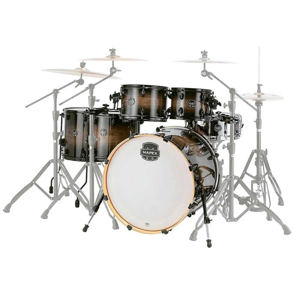 Mapex Armory 6 Piece Studioease Fast Shell Pack - Black Dawn w/Black Hardware