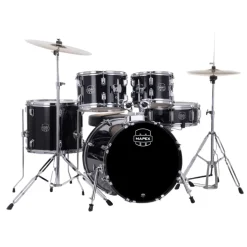Mapex Comet 5-Piece Rock Complete Drum Kit with Cymbals and Hardware - Dark Black