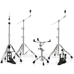 Mapex HP8005 5-piece Armory Series Hardware Pack with Single Pedal - Chrome Plated