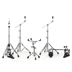 Mapex HP8005-DP 5-piece Armory Series Hardware Pack with Double Pedal - Chrome Plated