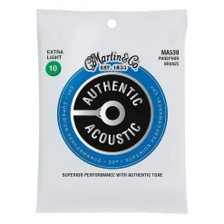Martin MA530 - SP Authentic Extra Light 92/8 10-47 Acoustic Guitar Strings