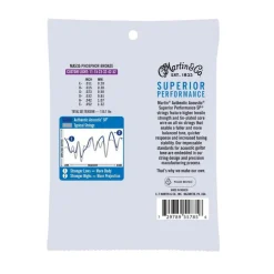 Martin MA535 Authentic SP 92/8 Custom Light Phosphor Bronze Acoustic Guitar Strings 11-52