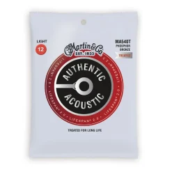 Martin MA540T - Authentic Acoustic Treated Light 92/8 12-54 Guitar Strings