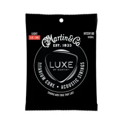 Martin MTCN160 - Titanium Core Strings - Light Tension 12-55 Guitar Strings