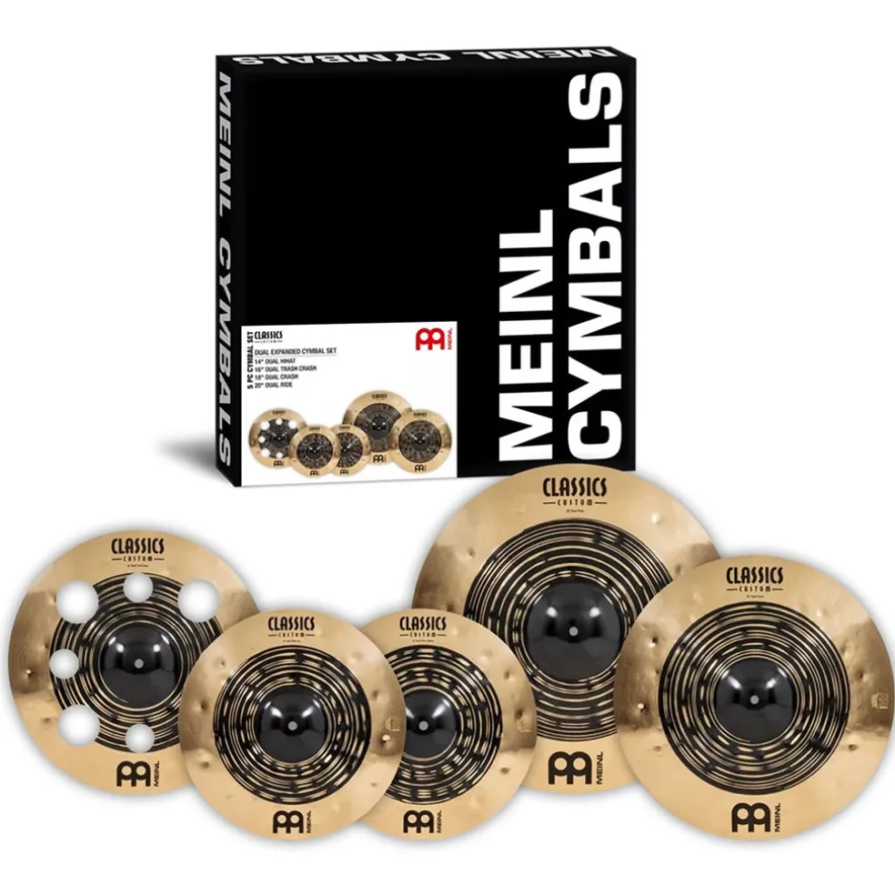 Meinl Classics Custom Dual Set - 14" Hi-Hats, 16" Trash Crash, 18" Crash, 20" Ride