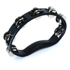 Meinl Handheld Tambourine - 2 Rows - Steel Jingles
