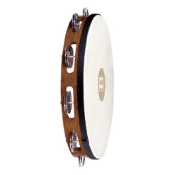 Meinl Tambourine - 1 Row Aluminium Jingles - African Brown